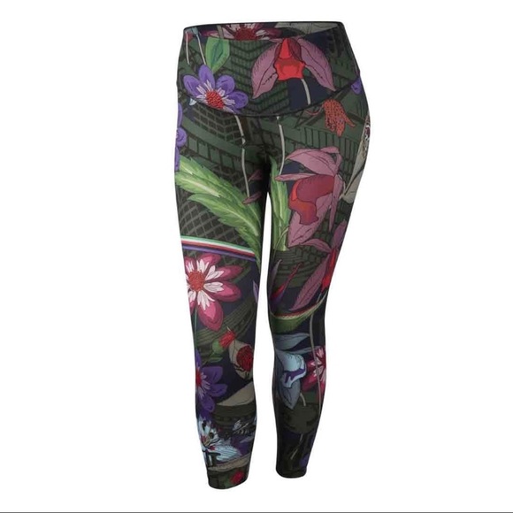 NEW Nike One Icon Clash floral-print Women’s leggings size 1X - Picture 2 of 9
